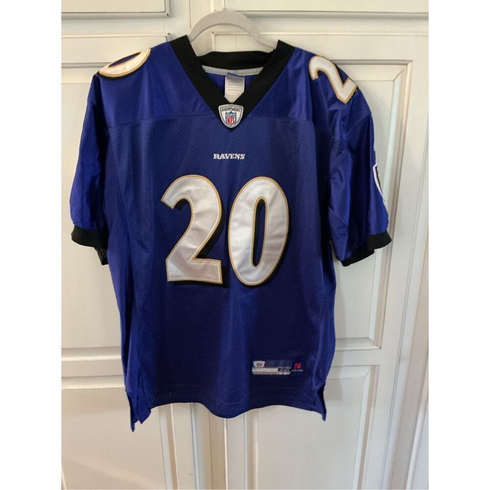 Authentic Reebok Baltimore Ravens #20 Reed Official Jersey Sz 48